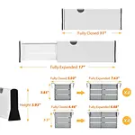 clear plastic drawer organizer