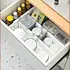 clear plastic drawer organizer